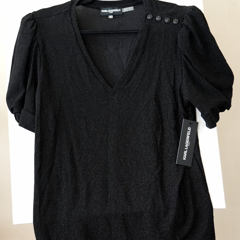 Karl Lagerfeld Blouse Size Medium Chic Career Office Top